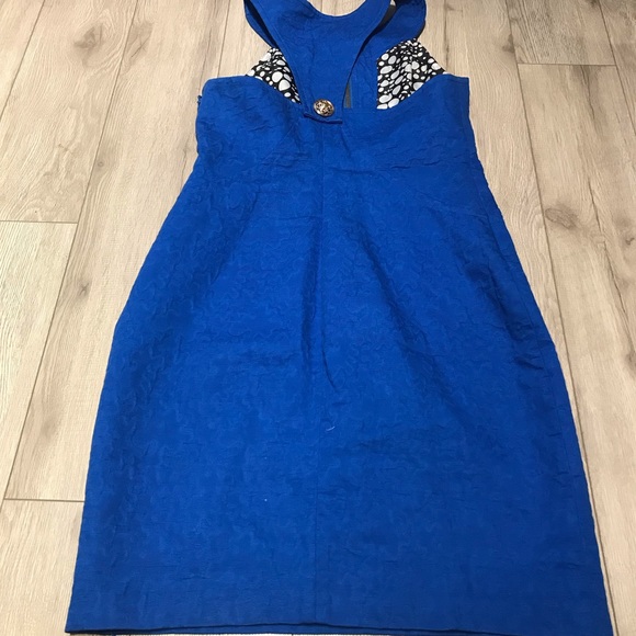 Blue Halter Dress - Picture 2 of 2